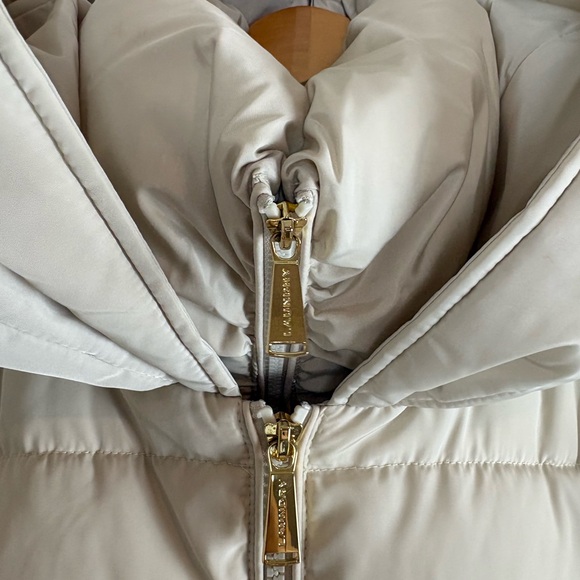 Never worn: Laundry By Shelli Segal  Off-White Puffer Coat - Picture 4 of 12